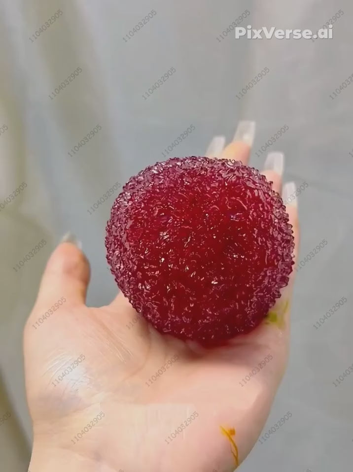 Slushy Bayberry Stress Ball Squishy Toy Shapeable Non-rebound Fidget Toys ASMR Slushy Squeeze Ball Anti Stress for Adults & kids
